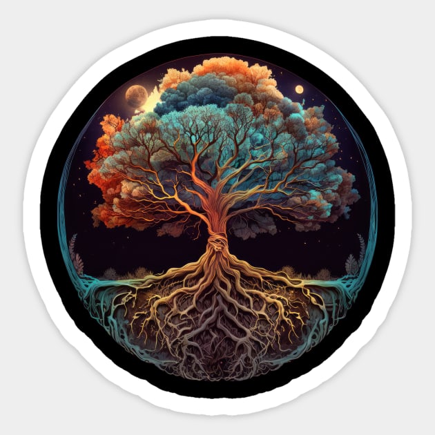 Tree of Life Sticker by ZombieTeesEtc